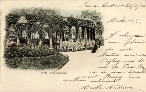 Ak Paris VIIIe Élysée, Parc Monceau