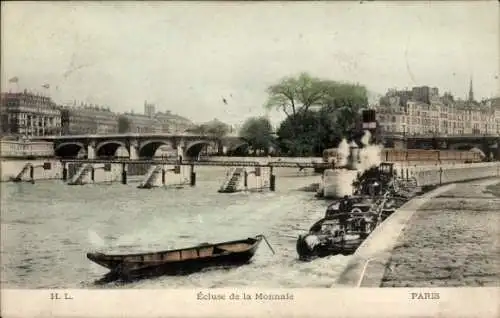 Ak Paris VI, Monnaie-Schleuse