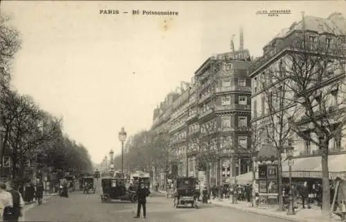 Ak Paris II Börse, Boulevard Poissonnière