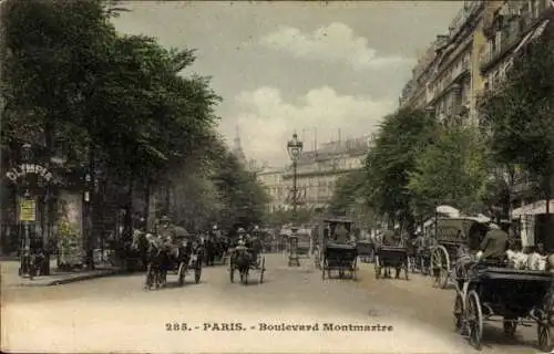 Ak Paris II Börse, Boulevard Montmartre