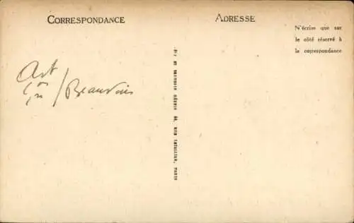 Ak Rathaus Beauvais Oise