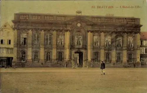 Ak Beauvais Oise, Rathaus