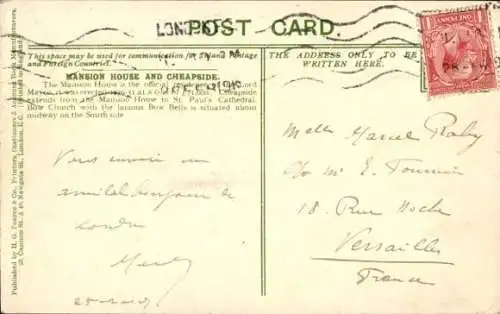 Ak London City England, Herrenhaus, Cheapside