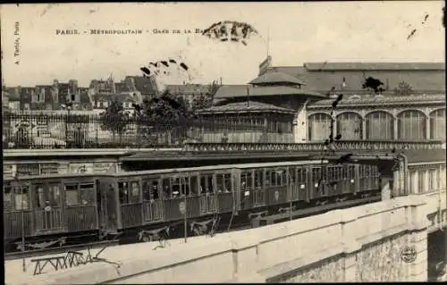 Ak Paris, Metropolitan, Gare de la Bastille