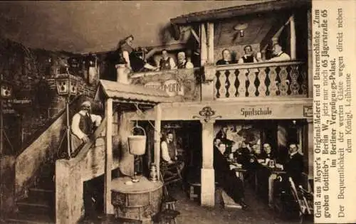 Ak Berlin Mitte, Meierei und Bauernschänke Zum groben Gottlieb, Jägerstraße 65