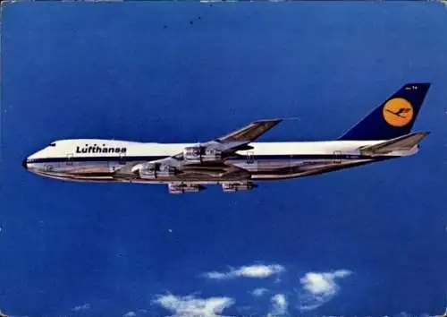 Ak Boeing Jet 747, Lufthansa, Deutsches Passagierflugzeug
