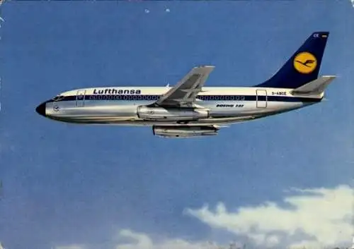 Ak Deutsches Passagierflugzeug, Lufthansa, Boeing 737 City Jet, D-ABCE