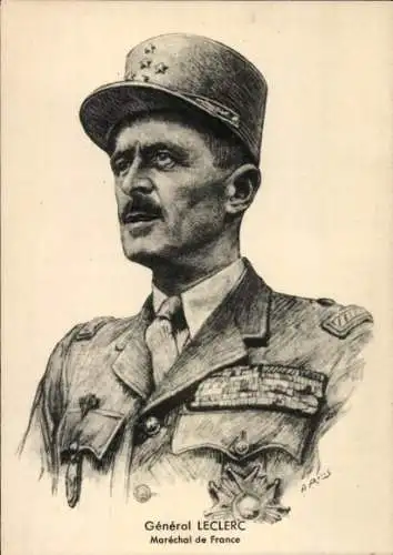 Künstler Ak Marschall von Frankreich, General Leclerc