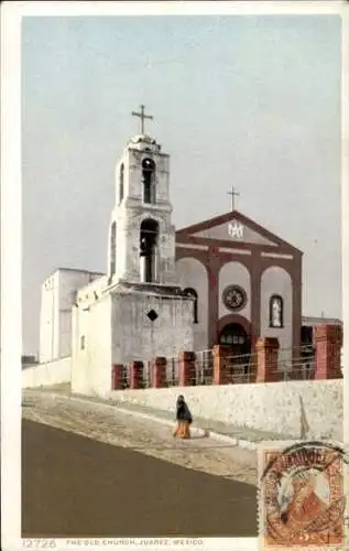 Ak Juárez Mexiko, alte Kirche