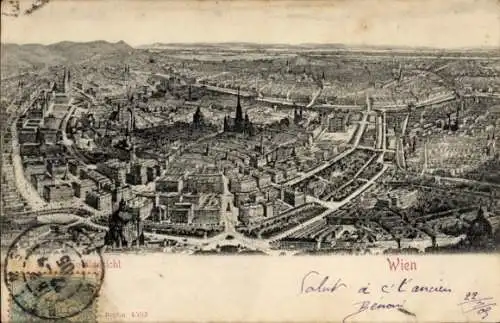 Ak Wien 1 Innere Stadt, Panorama