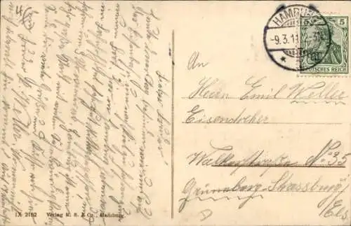 Ak Hamburg, Segelschiffhafen