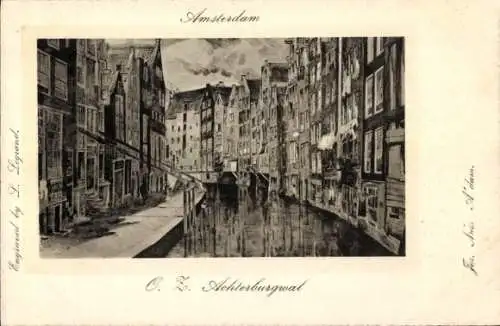 Künstler Ak Legrand, Amsterdam Nordholland Niederlande, Achterburgwal