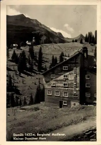 Ak Damüls in Vorarlberg, Berghotel Madlener, Kleines Damülser Horn