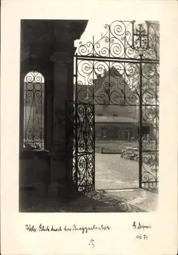 Ak Wels in Oberösterreich, Burggartentor