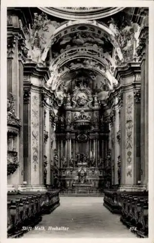 Ak Melk Niederösterreich, Stift Melk, Hochaltar