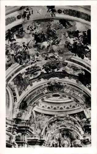 Ak Melk Niederösterreich, Stift Melk, Deckenbemalung