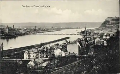 Ak Ehrenbreitstein Koblenz am Rhein, Panorama
