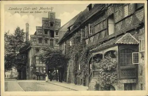 Ak Lüneburg in Niedersachsen, alte Häuser am Lüner Tor