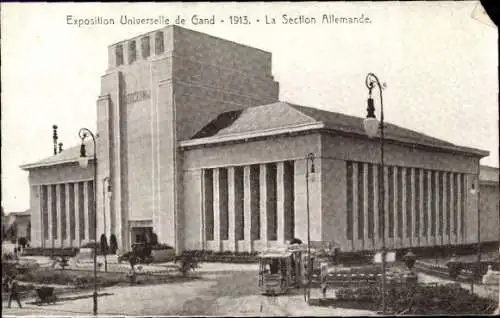 Ak Gent Gent Ostflandern, Internationale Ausstellung 1913, Deutsche Sektion