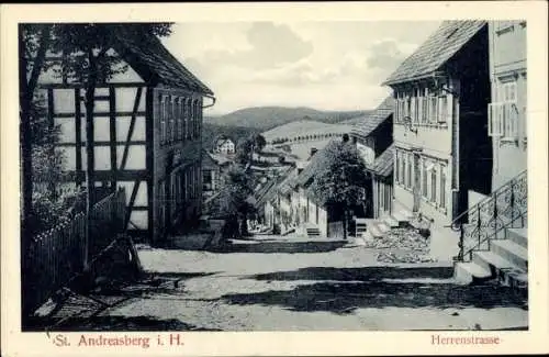 Ak Sankt Andreasberg Braunlage im Oberharz, Herrenstraße