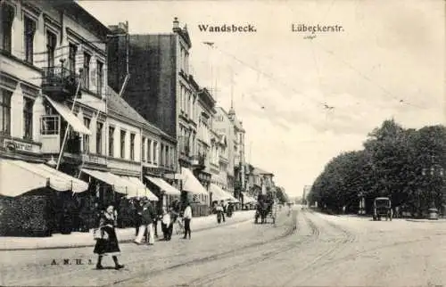 Ak Hamburg Wandsbek, Lübecker Straße