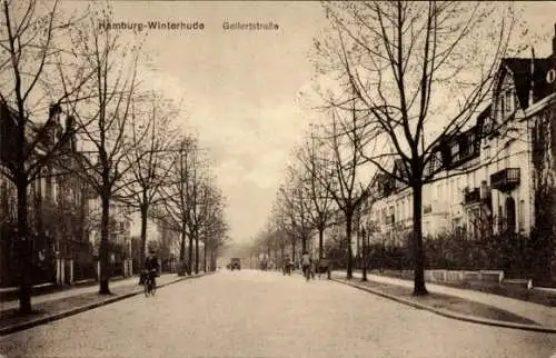 Ak Hamburg Nord Winterhude, Gellertstraße