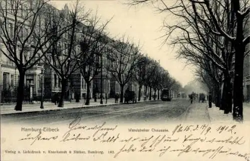 Ak Hamburg Bezirk Wandsbek Stadtteil Eilbek, Wandsbeker Chaussee