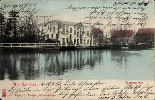 Ak Hamburg Wandsbek Rahlstedt, Wassermühle