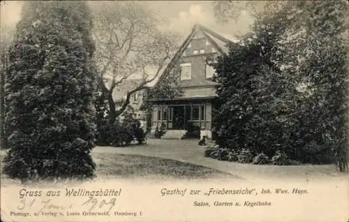 Ak Hamburg Wandsbek Wellingsbüttel, Gasthof zur Friedenseiche