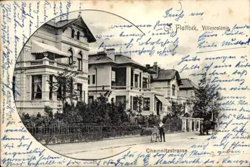 Ak Hamburg Altona Groß Flottbek, Villenkolonie, Chemnitz Straße