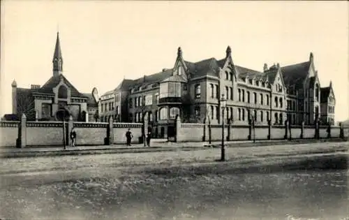 Ak Duisburg im Ruhrgebiet, Krankenhaus Bethesda, Kirche