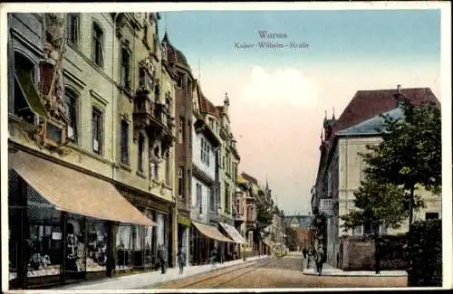 Ak Worms am Rhein, Kaiser Wilhelm Straße
