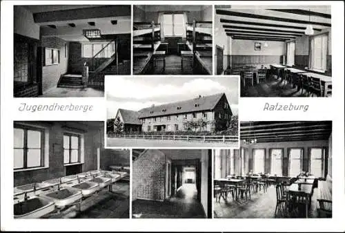 Ak Ratzeburg Kr. Herzogtum Lauenburg, Jugendherberge, Waschraum