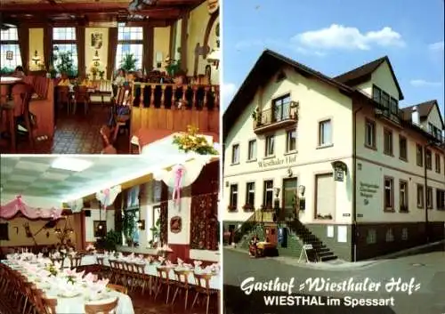 Ak Wiesthal im Spessart Unterfranken, Gasthof Wiesthaler Hof