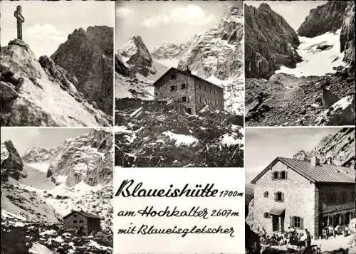 Ak Ramsau im Berchtesgadener Land Oberbayern, Blaueishütte, Blaueisgletscher
