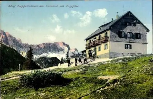Ak Garmisch Partenkirchen in Oberbayern, Kreuzeckhaus, Adolf Zoeppritz Haus