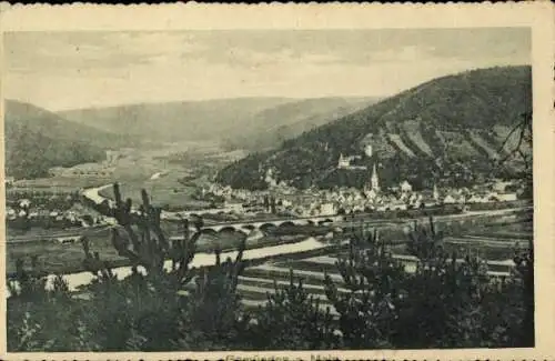 Ak Gemünden am Main Unterfranken, Panorama