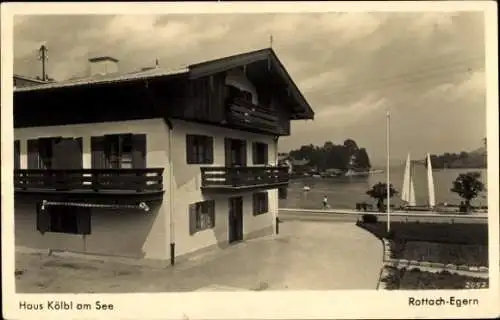 Ak Rottach Egern in Oberbayern, Haus Kölbl am See