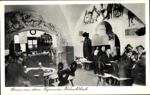 Ak Tegernsee in Oberbayern, Tegernseer Bräustüberl