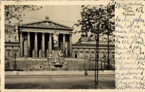 Ak Wien 1 Innere Stadt, Parlament