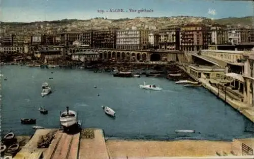 Ak Algier Algier Algerien, Gesamtansicht