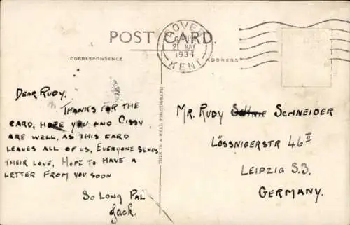 Ak Dover Kent England, Shakespeare-Klippe und Tunnel