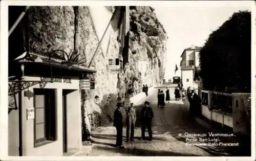 Foto Ak Grimaldi Ventimiglia Liguria, Ponte San Luigi