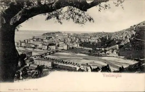 Foto Ak Grimaldi Ventimiglia Liguria, Panorama