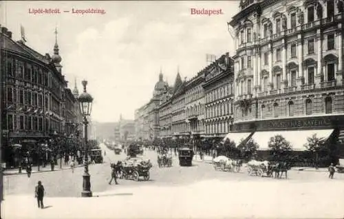 Ak Budapest Ungarn, Leopoldring