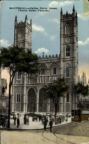 Ak Montreal Québec Kanada, Notre Dame, Kirche