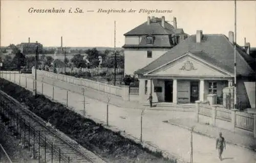 Ak Großenhain Sachsen, Hauptwache der Fliegerkaserne