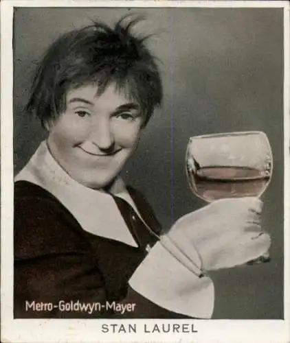 Sammelbild Schauspieler Stan Laurel, Portrait, Bild Nr. 162