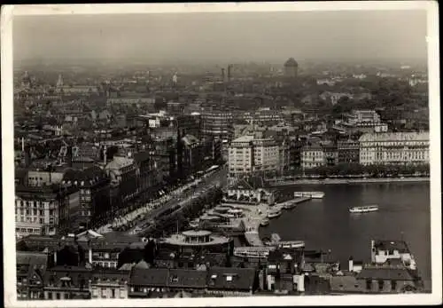 Ak Hamburg, Blick von der Jacobikirche auf die Alster