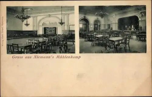 Ak Hamburg Mitte Altstadt, Niemanns Mühlenkamp, Innenansichten